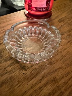Vintage Round Crystal glass