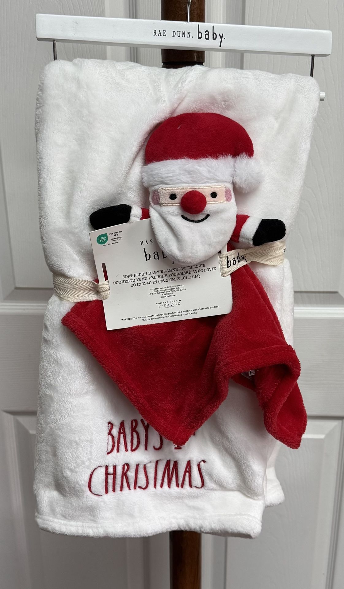 New Rae Dunn Christmas baby blanket set BABY’S FIRST CHRISTMAS just $10