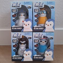 New PUDGE PENGUINS Collection of 4 