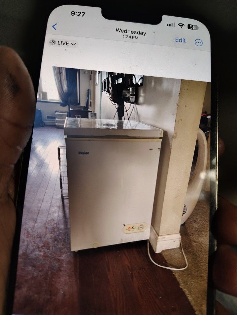 Color Printer W Ink70$, Recliner$20, Top Open Apartment Freezer 70$