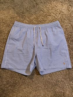 Polo Ralph Lauren Seersucker Stripe Swim Trunks Size XXL