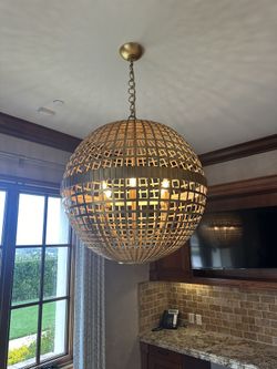 🌟Aerin Mill Large Globe Lantern in Gild by Visual Comfort Signature- ORIGINAL PRICE WAS $3799, Selling For $875🌟