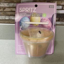 BRAND NEW GLITTER COLORFUL CUPS 