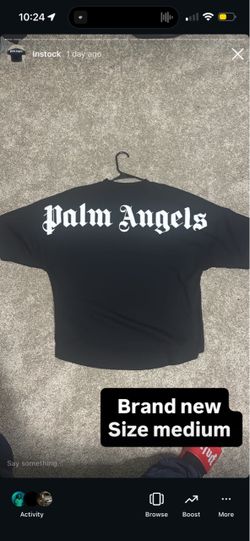 Palm angels tee shirt black