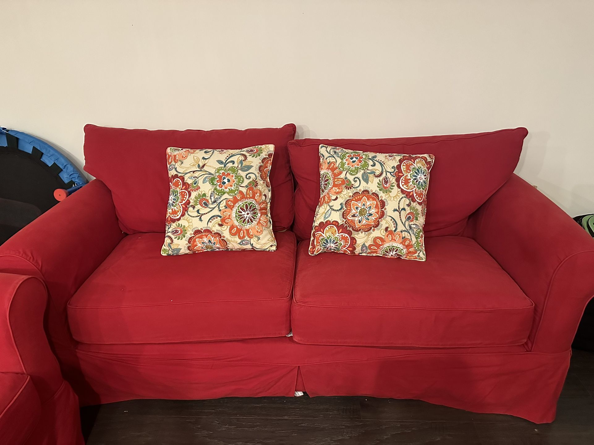 Wayfair Red Sofa Set