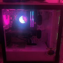 Gaming PC And Dual Monitor Setup