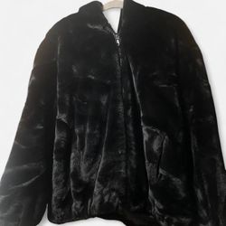 Fabulous (faux) Fur Hooded Coat with Zipper