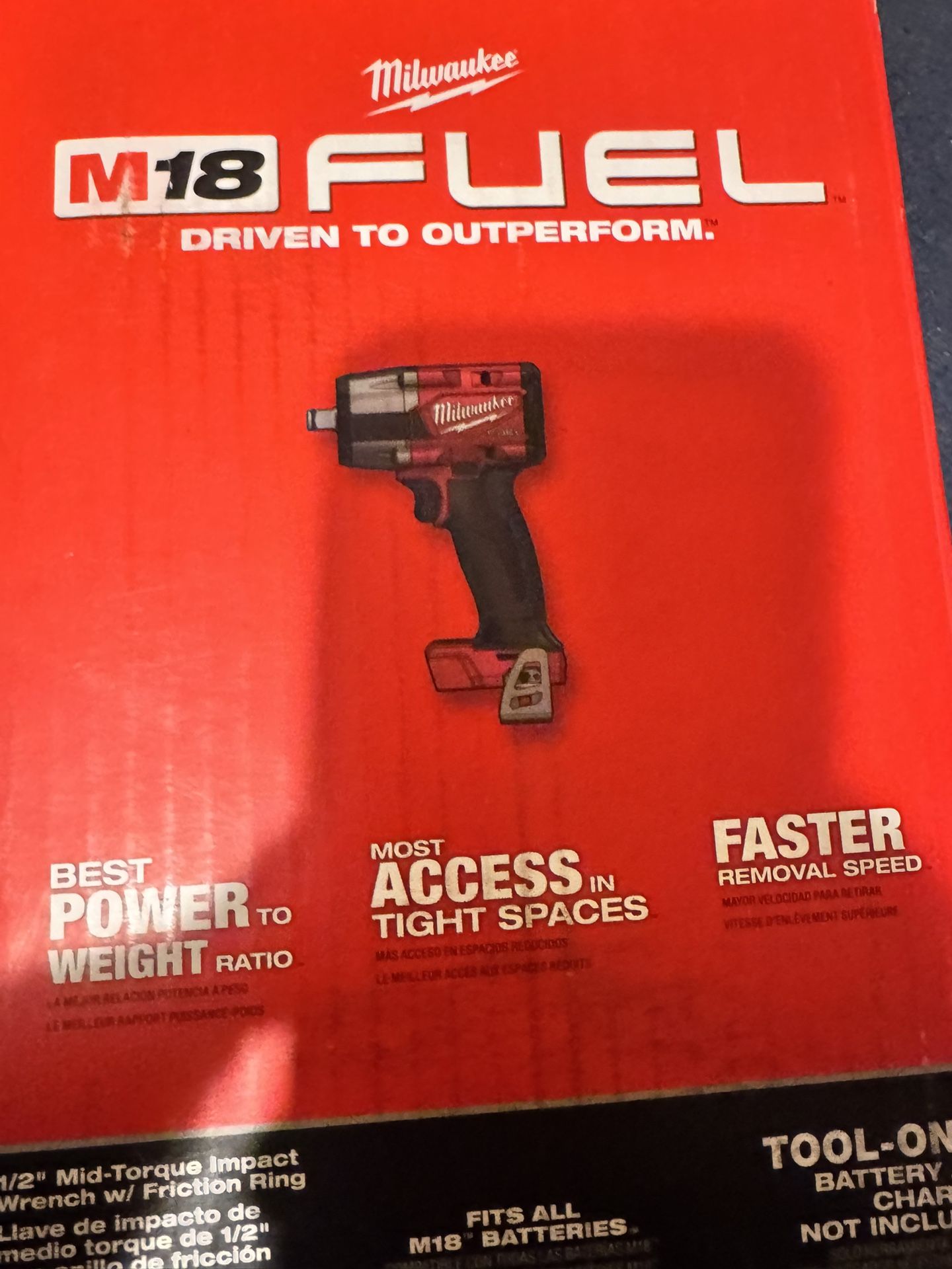 Brand New M18 FUEL Gen-2 18V Lithium-Ion Brushless Cordless Mid Torque 1/2 in. Impact Wrench w/Friction Ring