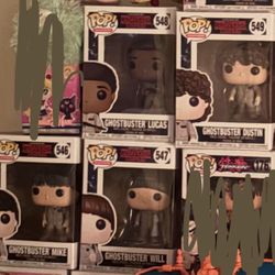 Stranger Things Funko Pop Set- Ghostbusters (In Box, Perfect Condition)