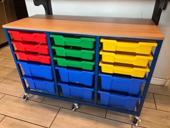 Lakeshore mobile 15 bin storage center