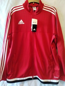 Adidas Men's Size Large $35 Red Jacket 