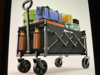 Blomoba Folding Utility Wagon Cart 220lbs