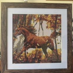 Beautiful Framed Jewel Painting 