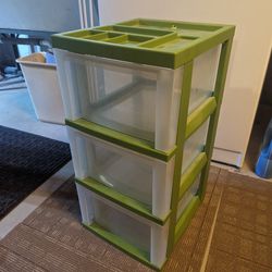 3 Drawer Plastic Cabinet/Organizer