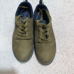 Boys Brown Dress Shoes Cat & Jack Sz1 Like New