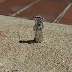 925 Silver Santa Muerte Pendant 