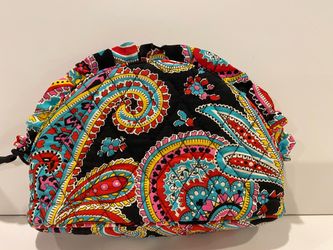 Vera Bradley Make Up Bag / Case Like New 9” W x 6” H x 2” D