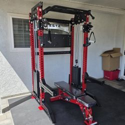 Vesta Pro Series 2in1 Squat Rack | Functional Trainer | 400lb Weight Stack | Commercial Grade | Gym Equipment | FREE DELIVERY🚚 🔴Plus SALES TAX 💲