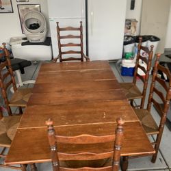 Antique Table And Chairs 