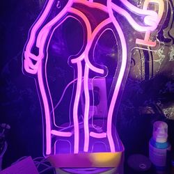 Neon Light Lady