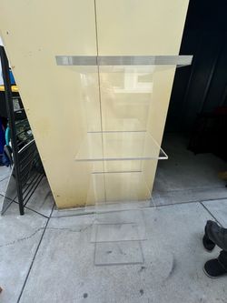 Clear Acrylic shelving
