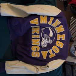 1980s chalkline varsity minnesota vikings jacket 