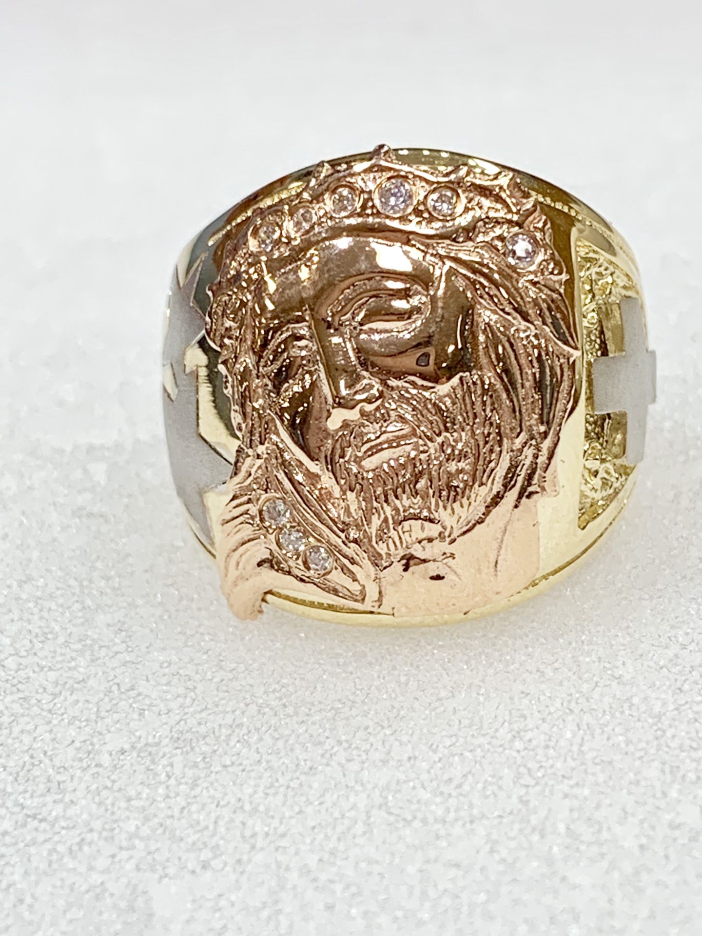 14 karat gold man ring made in Italy ( item # M99)