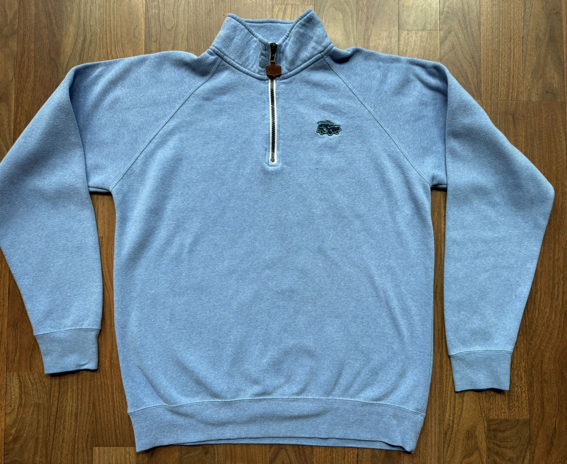 Mens Wears Woody Bold Coastal Style 1/4 Zip Pullover Sweatshirt Beach Cape Cod M