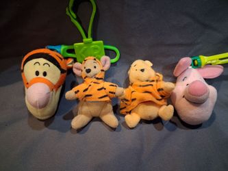 Disney The Tigger Movie Plush Backpack Clips McDonald's Keychain