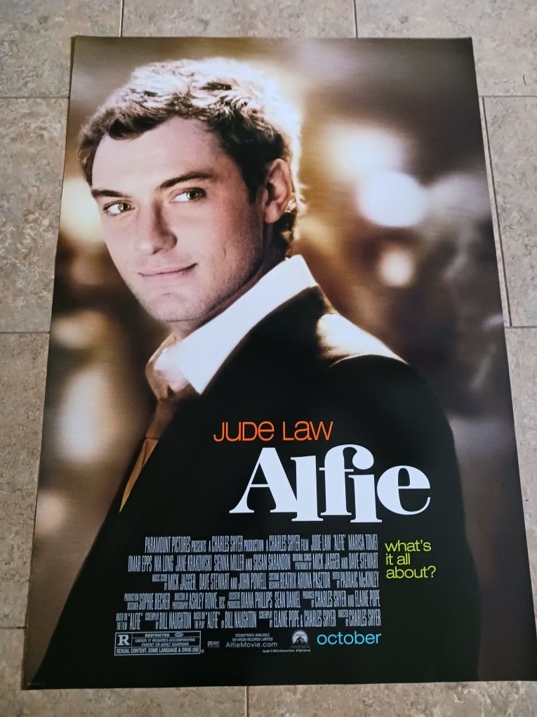 Alfie - Movie Poster With Jude Law As Alfie