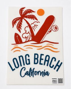 Long Beach California Iron-On Transfer Print (50 Pack)