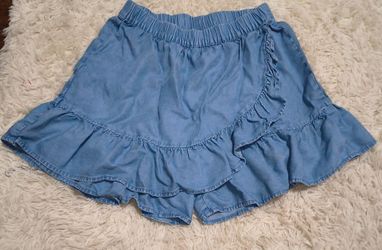 Cat & Jack Soft Denim Ruffle Skort