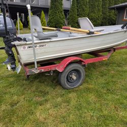 12ft Smokercraft Boat & Trailer 