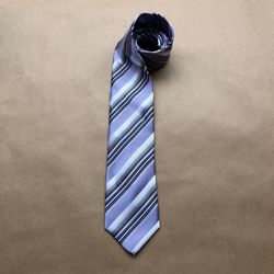 Lavender Striped Tie (Classic Style)