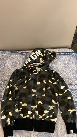bape shark zip up hoodie