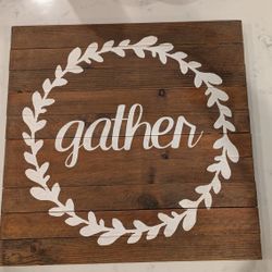 wood sign 18 x 18 inches