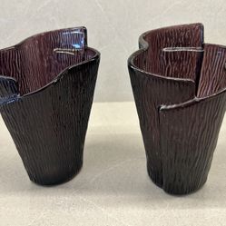 PartyLite Dark Amethyst Votive Candle Holders