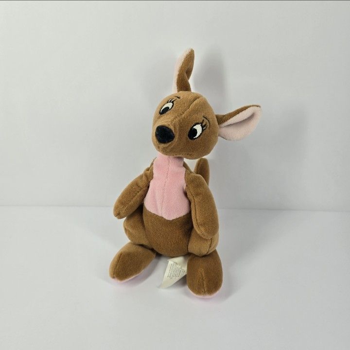 Disney Store Winnie the Pooh Kanga Kangaroo Beanie Plush 7" Stuffed Animal Beans