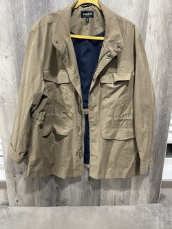 Men's Bonobos The Tech Utility Jacket Chore Coat Taupe Mushroom, Size Xl