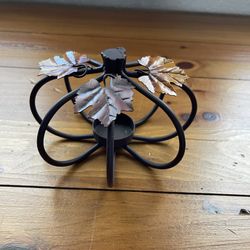 Metal Pumpkin Votive Candle Holder