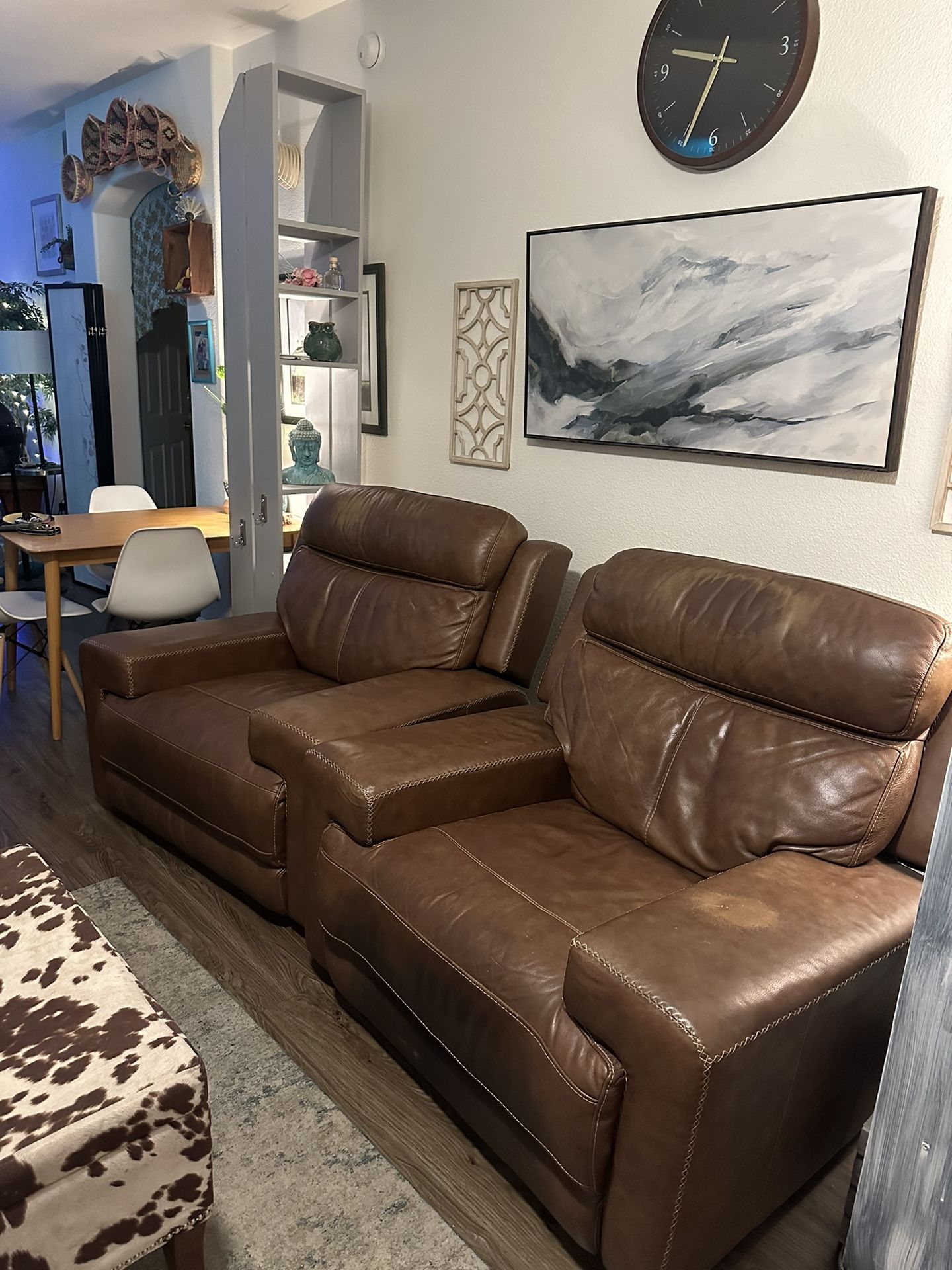 Electric Recliner Chair Set of Two - Pair