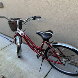Classic Red Schwinn Cruiser with Basket - Great Condition!