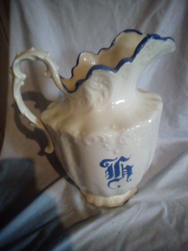Vintage Water Pitcher Bowl Number Five