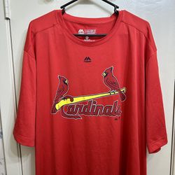 St. Louis Cardinals Majestic Cool Base Evolution Tee Size 3XL