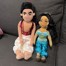 Aladdin And Jasmine, Plush Dolls