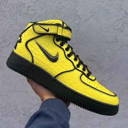 🔥 Concrete Boys x Nike Air Force 1 Mid "Opti Yellow" – Size 11 – Brand New