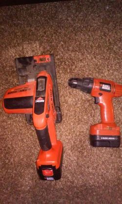 Black and decker drill and saw