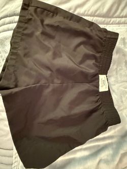 Black Athletic Shorts with Elastic Waistband