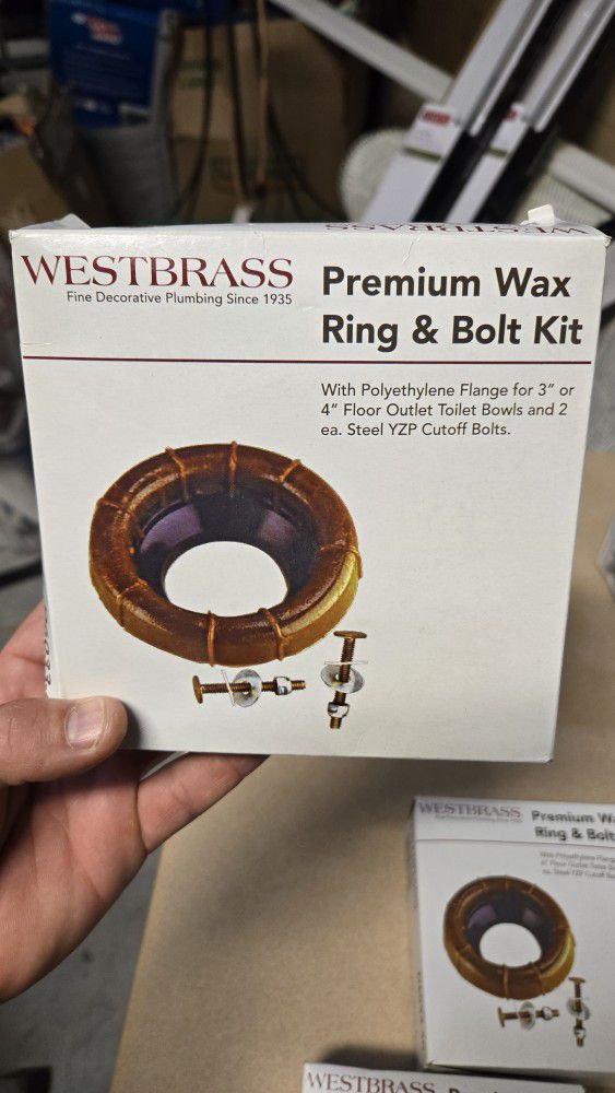 WEST BRASS D 6033-40  Wax RING TAN Brand New In BOX