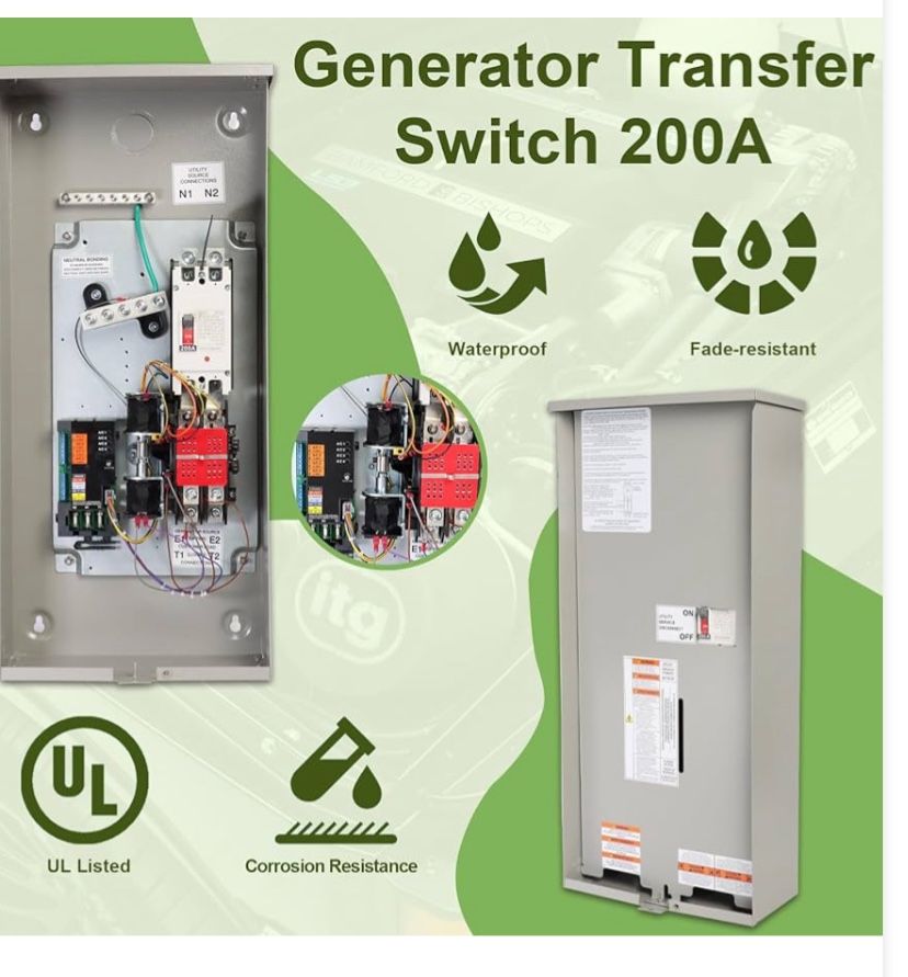 200 Amp Auto Transfer Switch